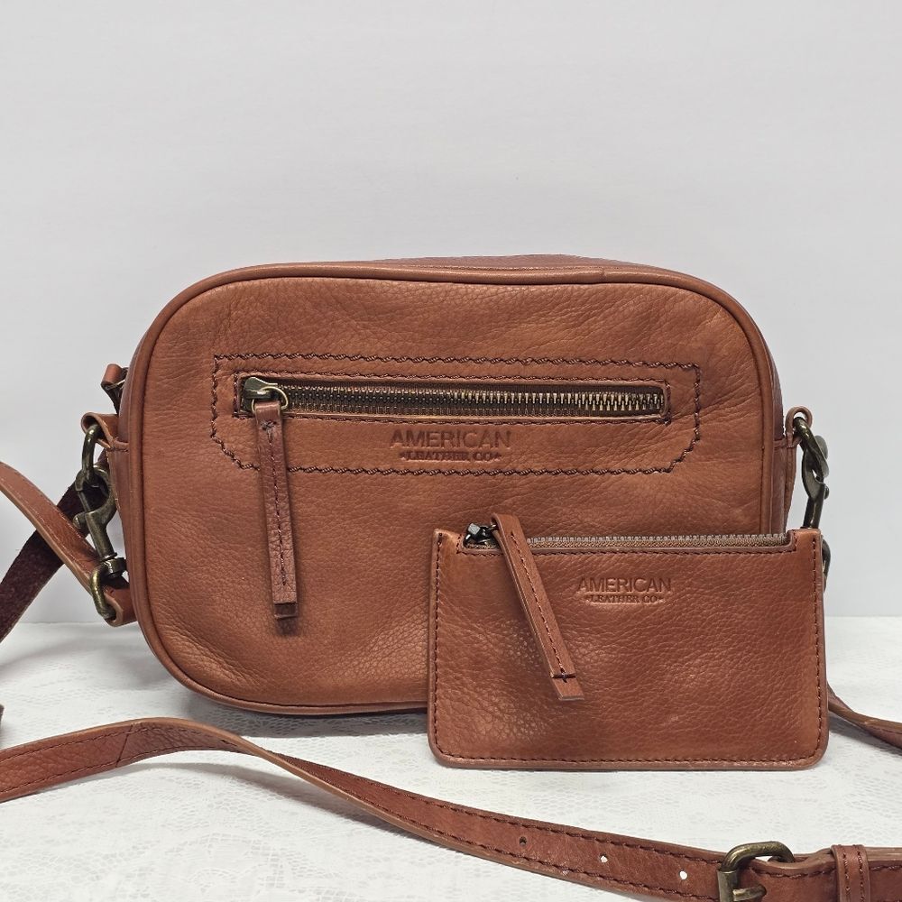 American Leather Co. Crossbody Bag with Card Wallet